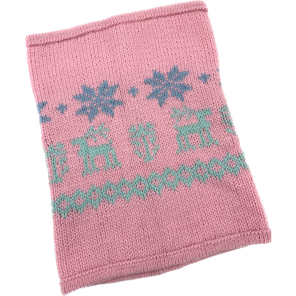 Obermeyer Accessories - Obermeyer 100% wool neck gator hand knit pink